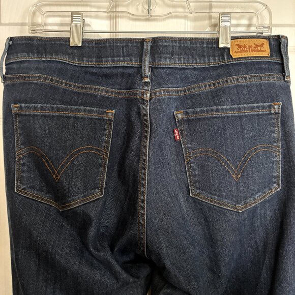 Levi’s 545 Perfect Waist Straight Leg Jeans Sz 12 Dark Wash Denim - Picture 4 of 8